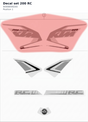 Diagram preview: Decal set 200 RC (90908099200)