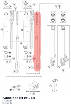 Diagram preview: CARDRIDGE KIT CPL. L/S (48601319S)