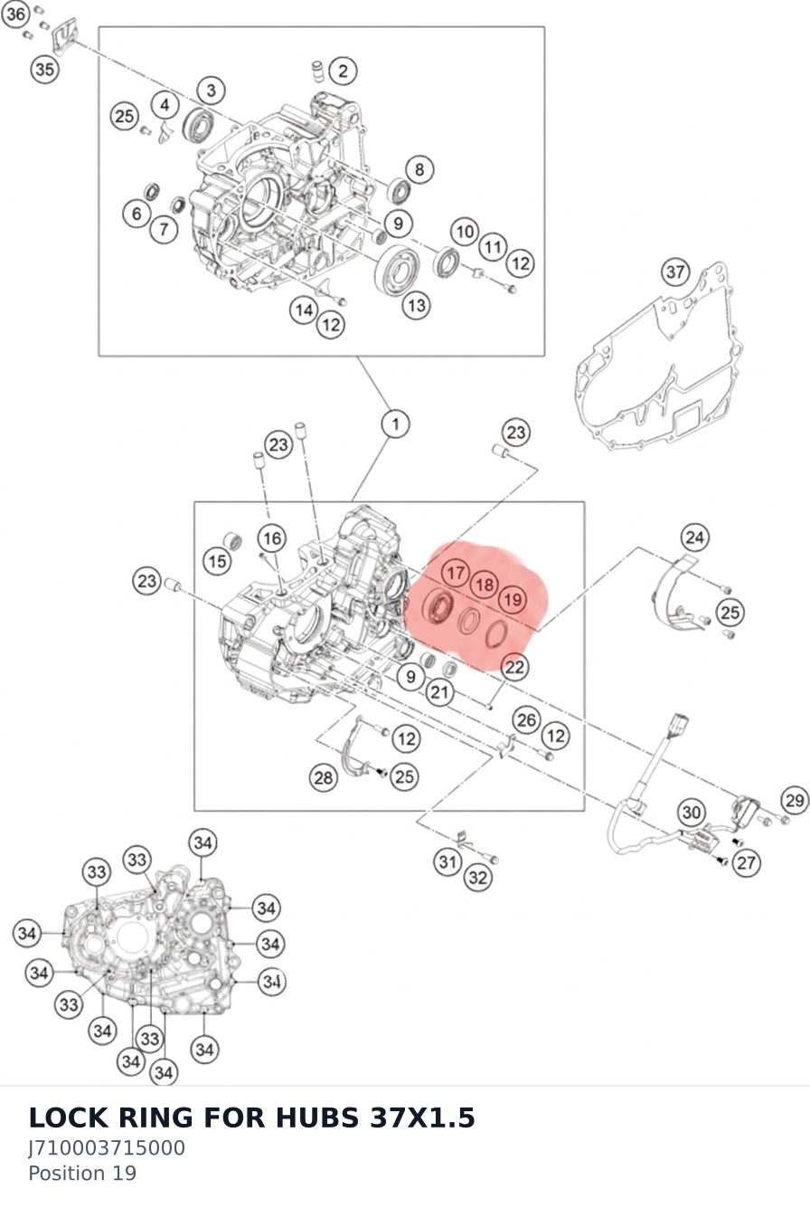 Diagram preview: LOCK RING FOR HUBS 37X1.5 (J710003715000)