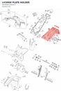 Diagram preview: LICENSE PLATE HOLDER (A62608015000C1)