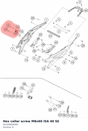 Diagram preview: Hex collar screw M8x60 ISA 40 SS (0025080606S)