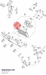 Diagram preview: RADIATOR CAP (90135016100)