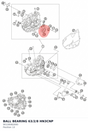 Diagram preview: BALL BEARING 63/2/8 HN3CNP (90130082000)