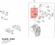 Diagram preview: PLATE, STAY (75041085020)