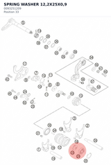 Diagram preview: SPRING WASHER 12,2X25X0,9 (0093251209)