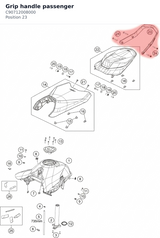 Diagram preview: Grip handle passenger (C90712008000)