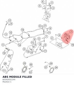Diagram preview: ABS MODULE FILLED (60342031144)