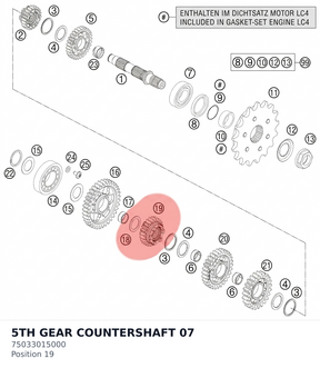 Diagram preview: 5TH GEAR COUNTERSHAFT       07 (75033015000)