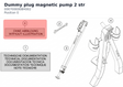 Diagram preview: Dummy plug magnetic pump 2 str (000700000BH002)