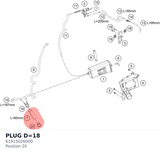 Diagram preview: PLUG D=18 (61915026000)