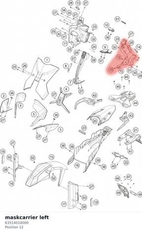 Diagram preview: maskcarrier left (63514010000)