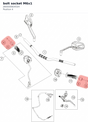 Diagram preview: bolt socket M6x1 (J900000604504)