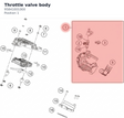 Diagram preview: Throttle valve body (95841001000)
