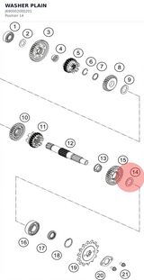 Diagram preview: WASHER PLAIN (J690002000201)