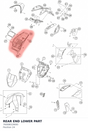 Diagram preview: REAR END LOWER PART (76008019000)