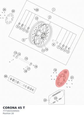 Diagram preview: CORONA 45 T (7771015104501)
