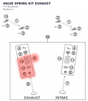 Diagram preview: VALVE SPRING KIT EXHAUST (77736128144)