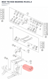 Diagram preview: BOLT TIE-ROD BEARING M14X1,5 (79004084000)