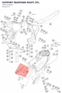 Diagram preview: SUPPORT REARTANK RIGHT CPL. (76407028000)