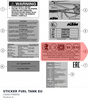 Diagram preview: STICKER FUEL TANK EU (C60007098000)
