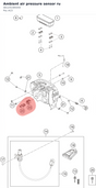 Diagram preview: Ambient air pressure sensor ru (A61241085050)