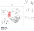 Diagram preview: INJECTOR (A62441023044)