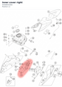 Diagram preview: Inner cover right (93008055000)