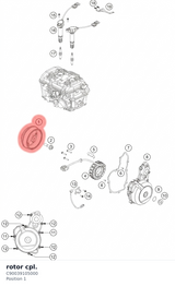 Diagram preview: rotor cpl. (C90039105000)