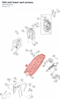 Diagram preview: Taili end lower part preass. (A60708019033)