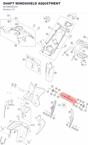 Diagram preview: SHAFT WINDSHIELD ADJUSTMENT (60708008154)