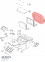 Diagram preview: AIR FILTER (64106015000)
