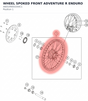 Diagram preview: WHEEL SPOKED FRONT ADVENTURE R ENDURO (A60109001044C1)