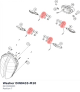 Diagram preview: Washer DIN0433-M10 (0433100003)