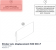 Diagram preview: Sticker set, displacement 500 EXC-F (79708078050)