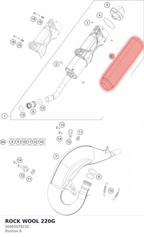Diagram preview: ROCK WOOL 220G (50405078220)