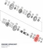 Diagram preview: ENGINE SPROCKET (A64033029016)