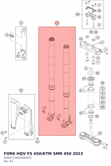 Diagram preview: FORK HQV FS 450/KTM SMR 450 2023 (A480C108W406000)
