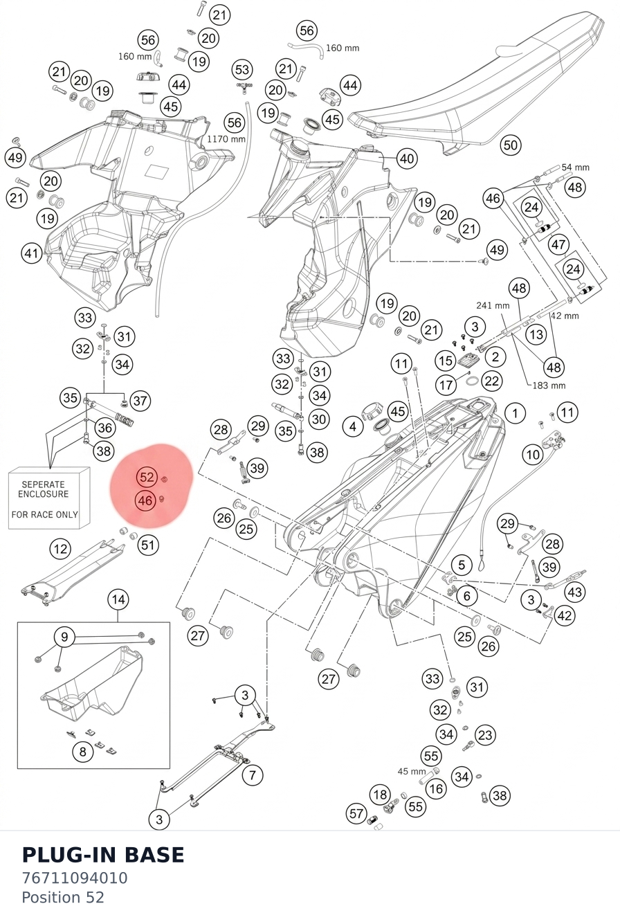 Diagram preview: PLUG-IN BASE (76711094010)