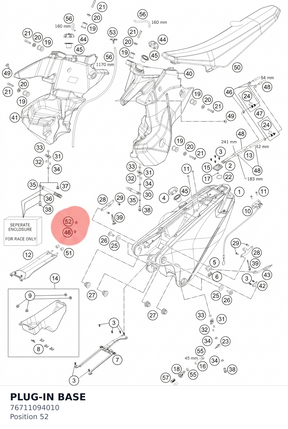 Diagram preview: PLUG-IN BASE (76711094010)