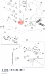 Diagram preview: O-RING 40.94X2.62 NBR70 (0770021300)