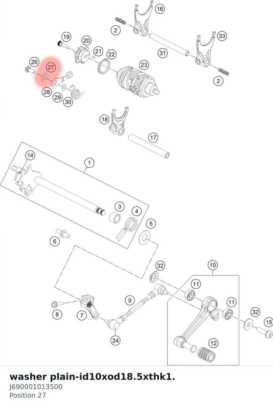 Diagram preview: washer plain-id10xod18.5xthk1. (J690001013500)