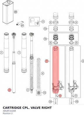 Diagram preview: CARTRIDGE CPL. VALVE RIGHT (48SAF1U26R)