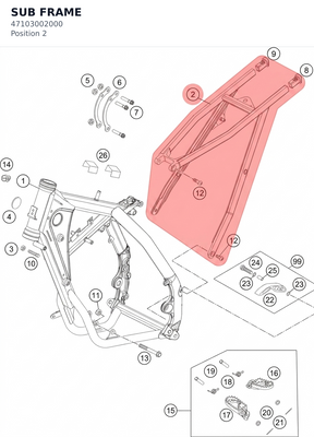 Diagram preview: SUB FRAME (47103002000)