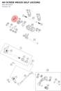 Diagram preview: AH SCREW M6X20 SELF LOCKING (90134015003)