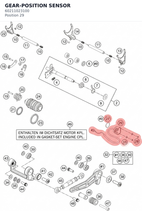 Diagram preview: GEAR-POSITION SENSOR (60211023100)
