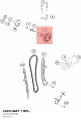 Diagram preview: CAMSHAFT CMPL. (A49036010044)