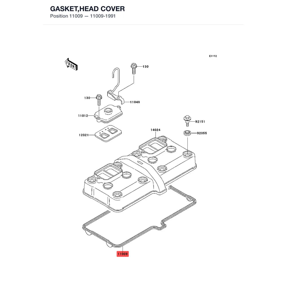 Kawasaki OEM – GASKET,HEAD COVER product image