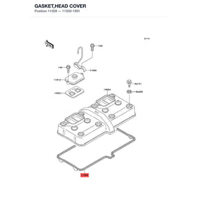 Kawasaki OEM – GASKET,HEAD COVER product image