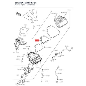 Kawasaki OEM – ELEMENT-AIR FILTER product image