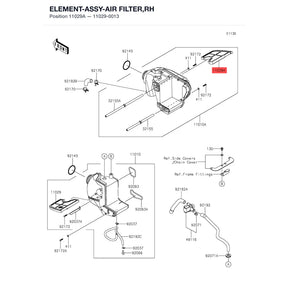 Kawasaki OEM – ELEMENT-ASSY-AIR FILT product image